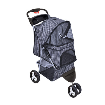 PaWz Pet Stroller 3 Wheels Dog Cat Cage Puppy Pushchair Travel Walk Carrier Pram PaWz